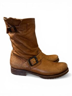 Frye W’s Veronica Leather Boots, Caramel, Size 8 B